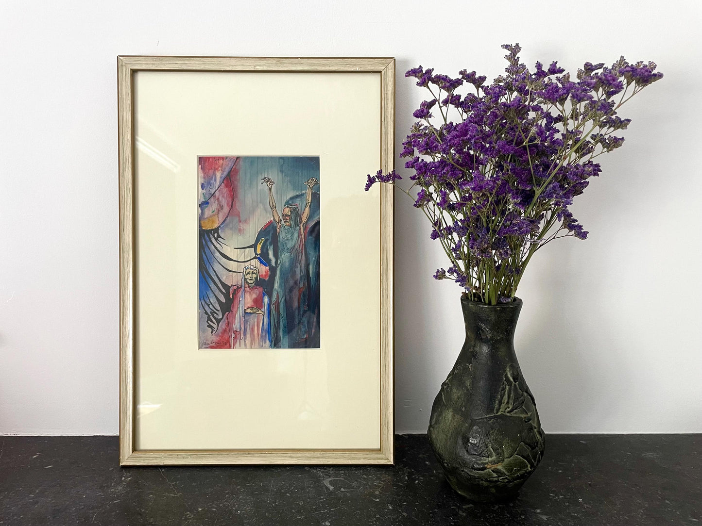 Original 1936 European Dutch Expressionist Signed Painting