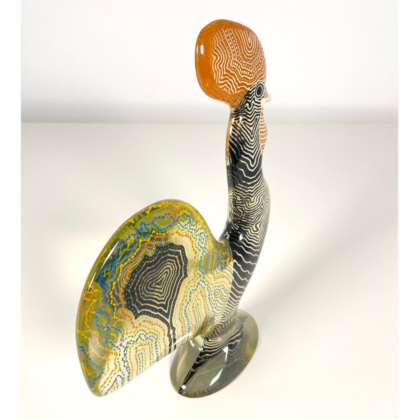 Abraham Palatnik Acrylic Rooster Haan Figurine