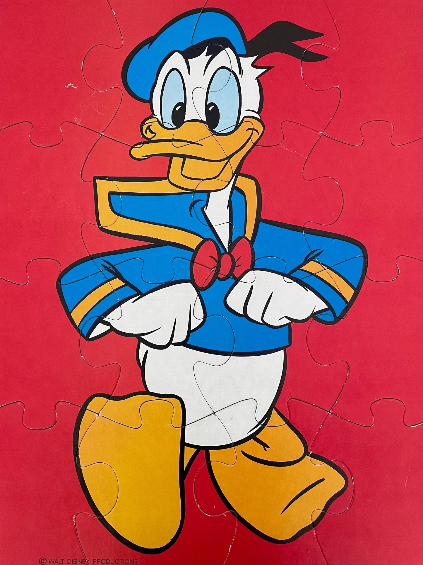 Vintage 1980s Mickey Mouse and Donald Duck Disney Puzzles Hema Vloer Puzzels