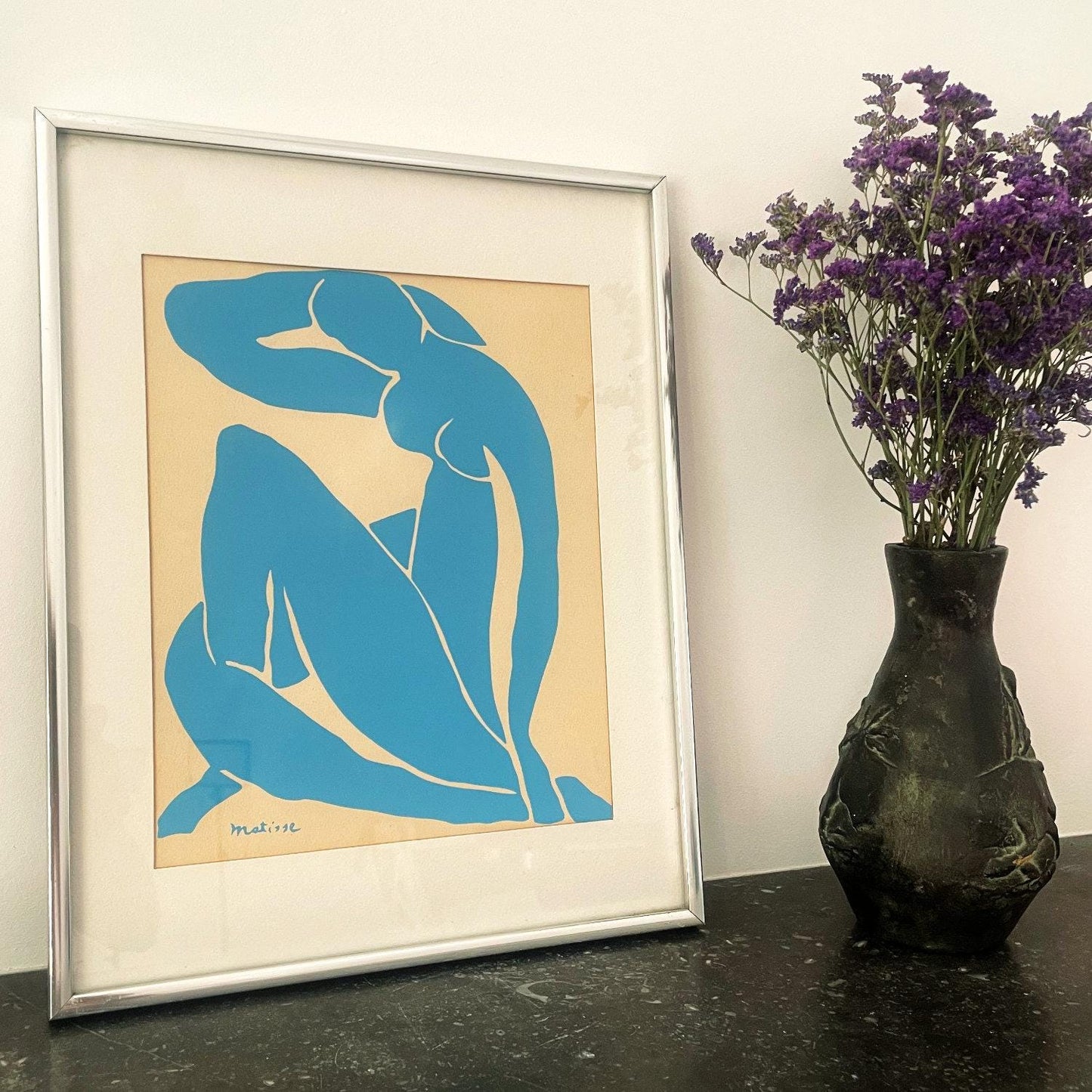 Vintage Henri Matisse Nu Bleu II Framed Print