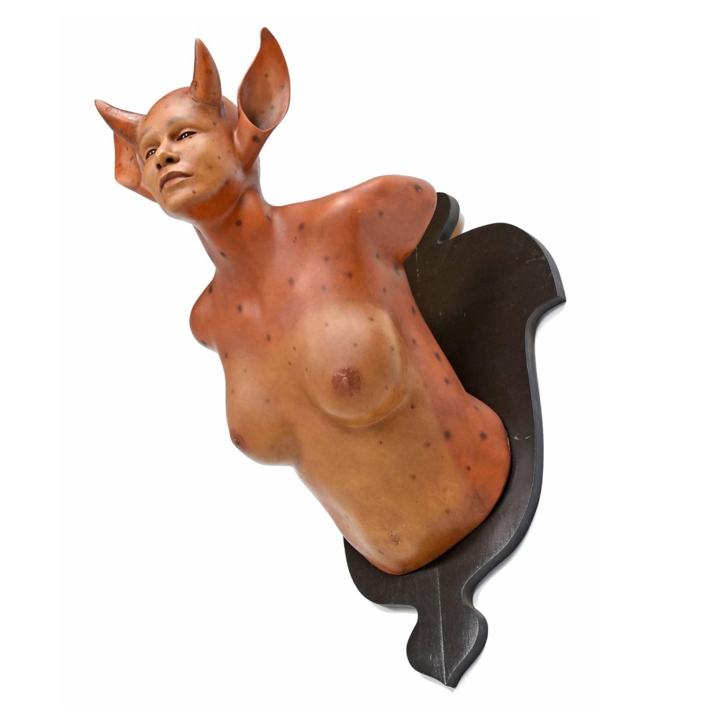 Daniel Painter Fantasy Creature Female Bust Wall Mounted Sculpture