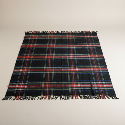 Johnston's of Elgin Scotland Luxe Plaid Tartan Deken van 100% Wol