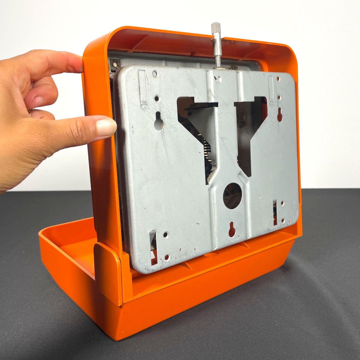 Vintage Orange Vendex German Wall Mounting Kitchen Scale Keukenweegschaal
