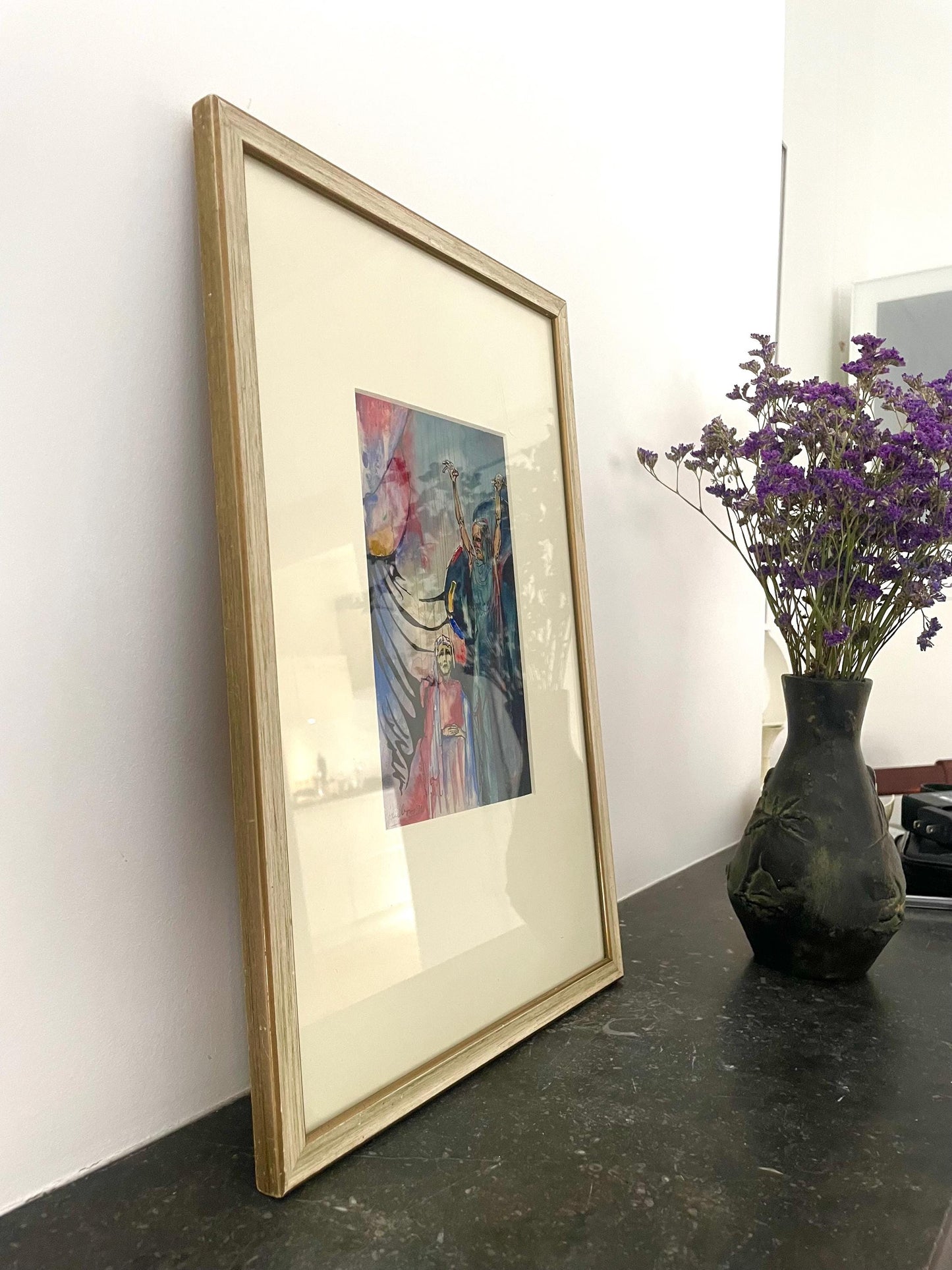 Original 1936 European Dutch Expressionist Signed Painting