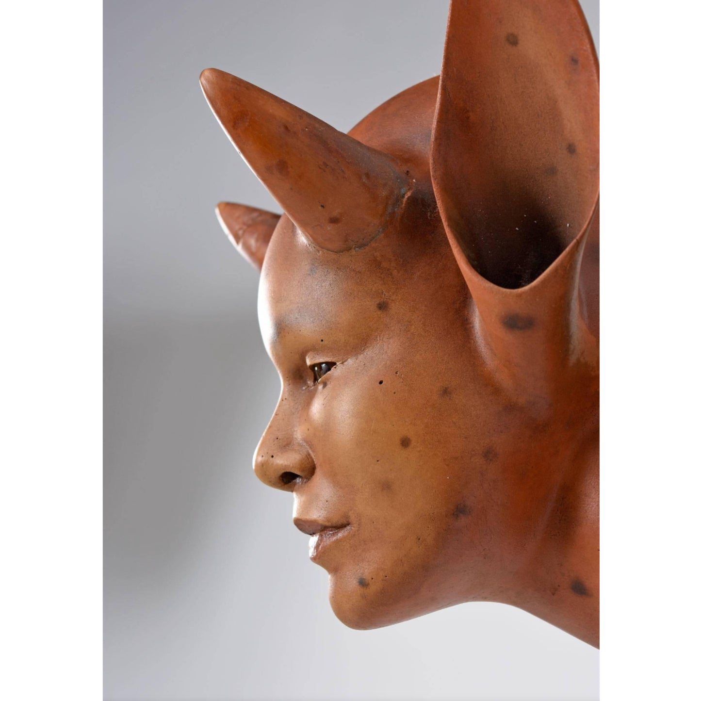 Daniel Painter Fantasy Creature Female Bust Wall Mounted Sculpture