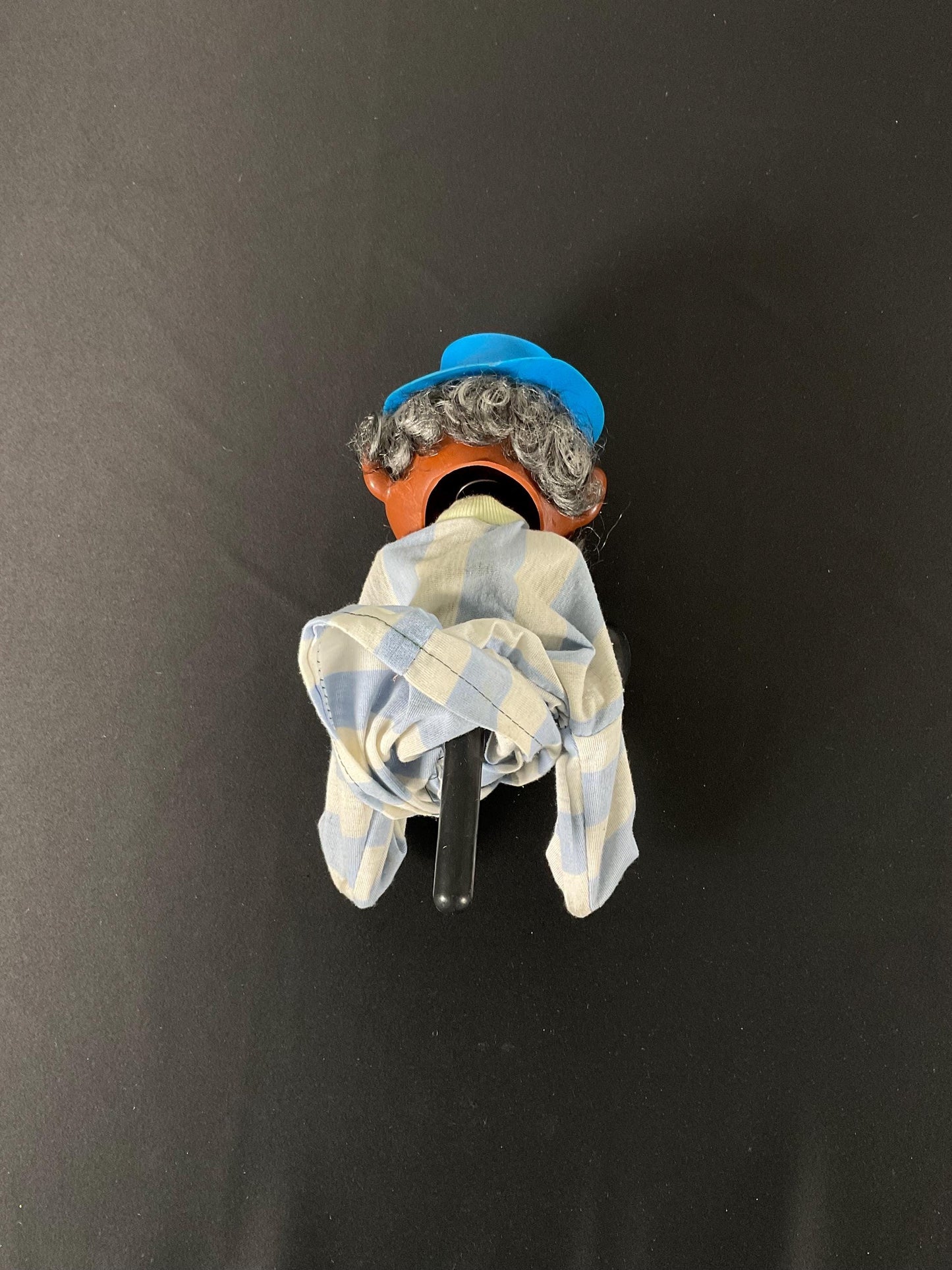 Pair of Vintage Boxing Hand Puppets Asian Man and Clown