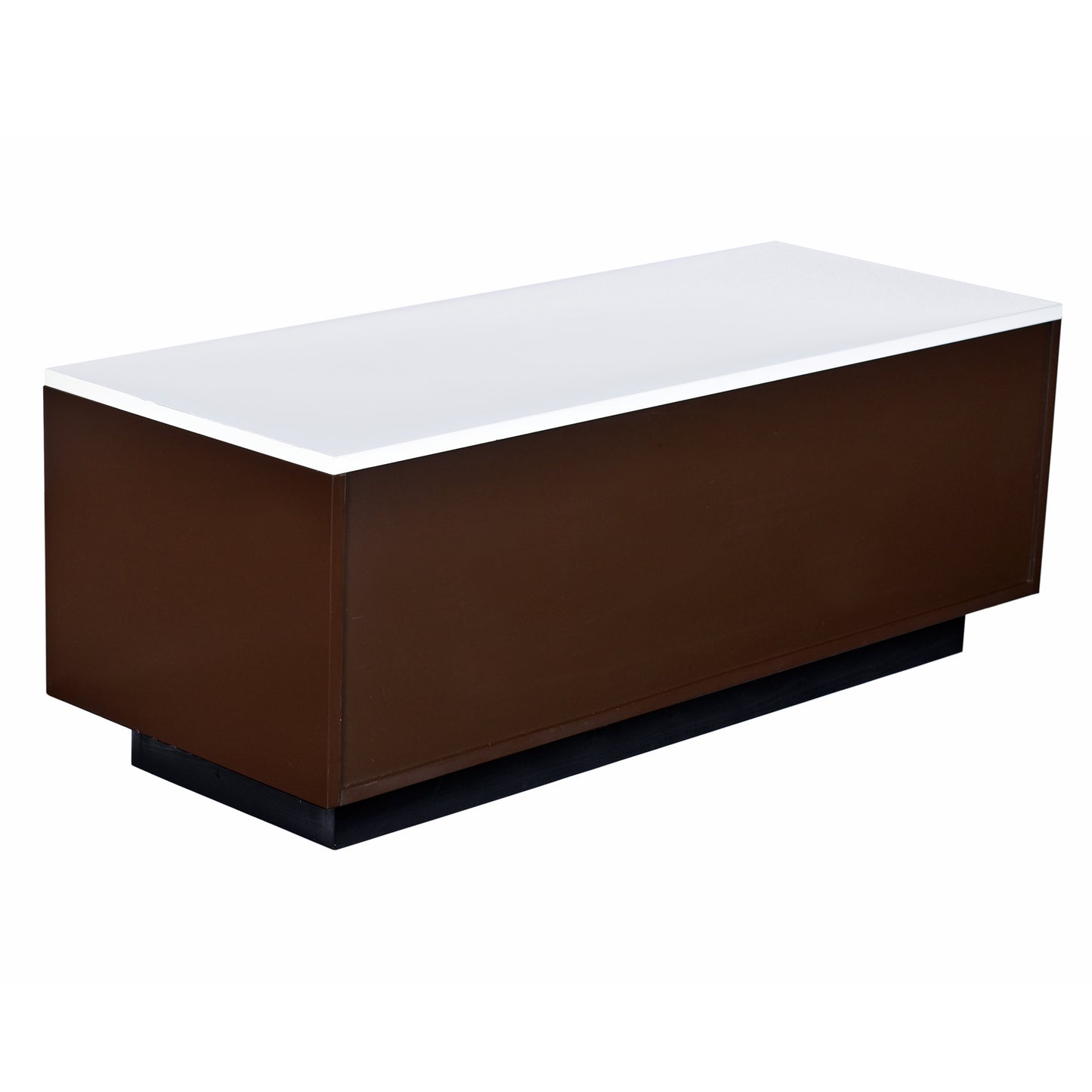 Restored Raymond Loewy Brown Orange and White DF-2000 TV Stand Credenza