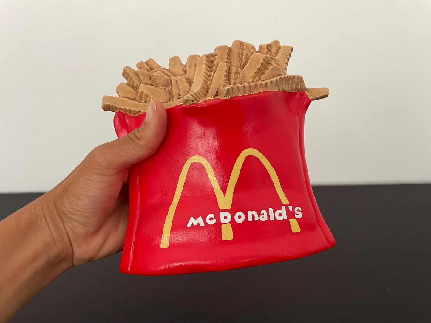 Vintage 1982 McDonald’s Handmade French Fry Piggy Bank Spaarpot