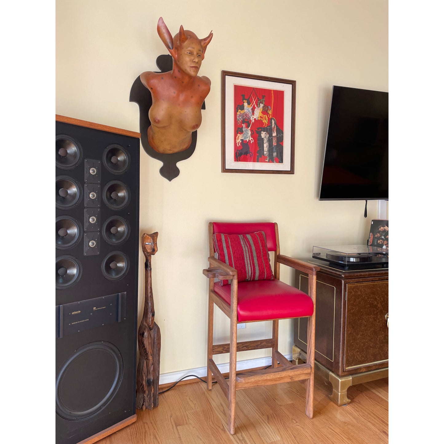 Daniel Painter Fantasy Creature Female Bust Wall Mounted Sculpture