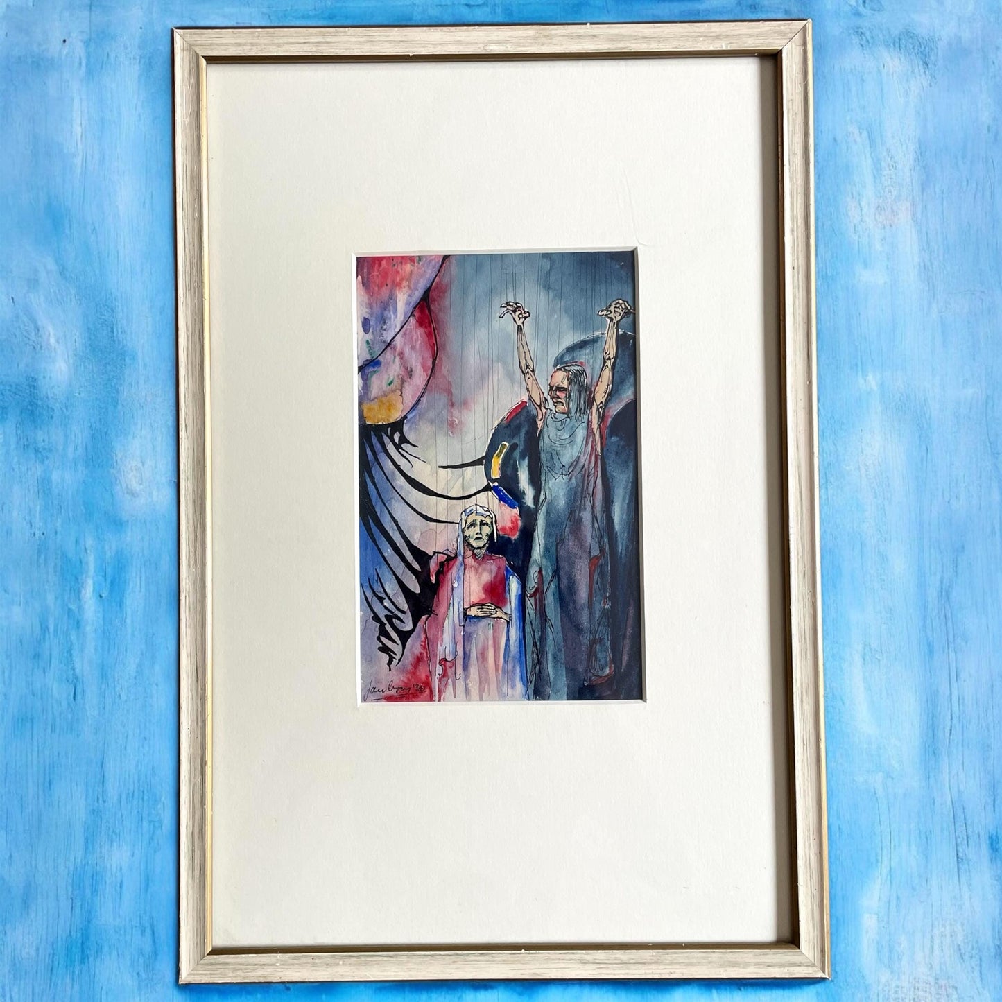 Original 1936 European Dutch Expressionist Signed Painting