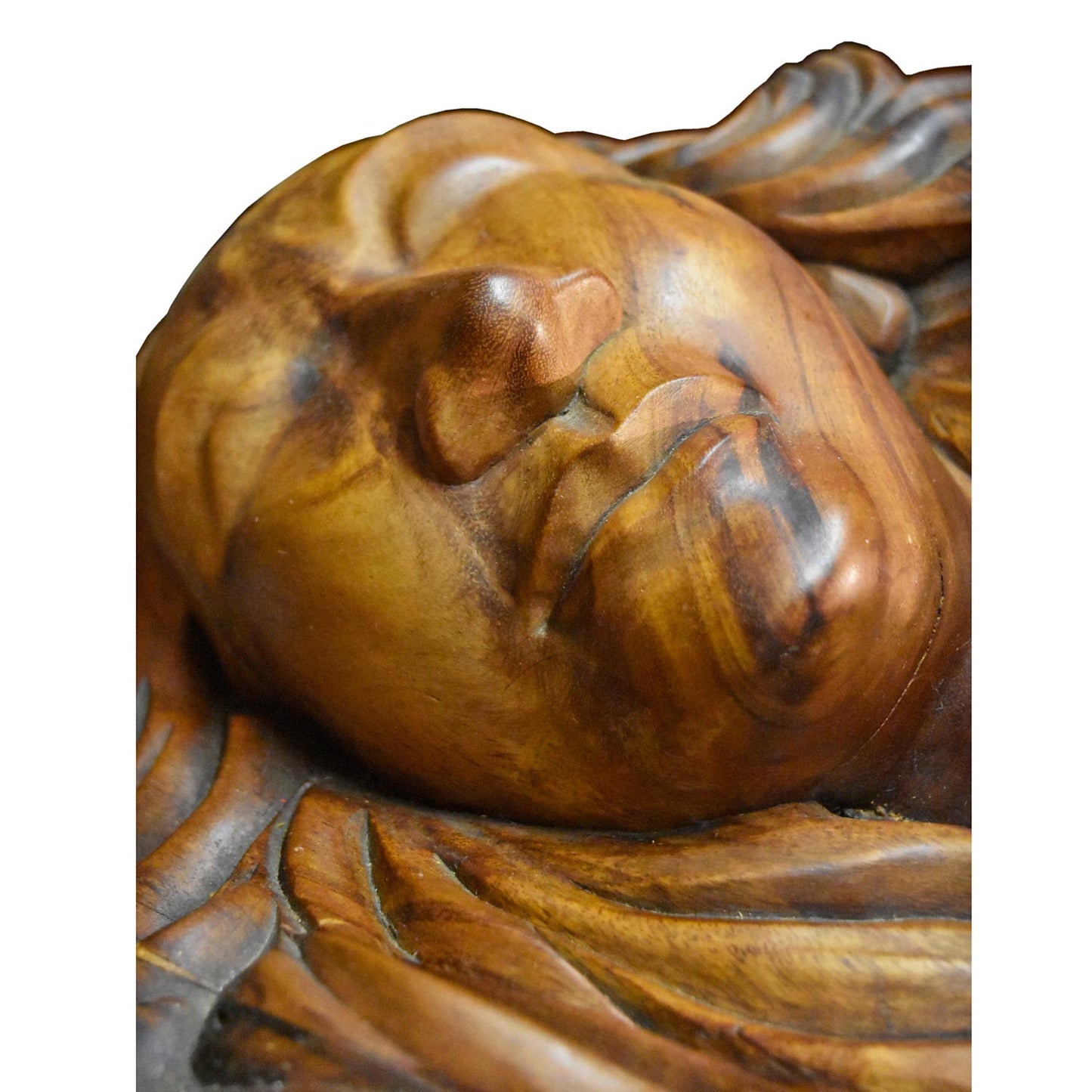 Massive Hand Carved Monkey Pod Exotic Hardwood Lovers Embrace Coffee Table