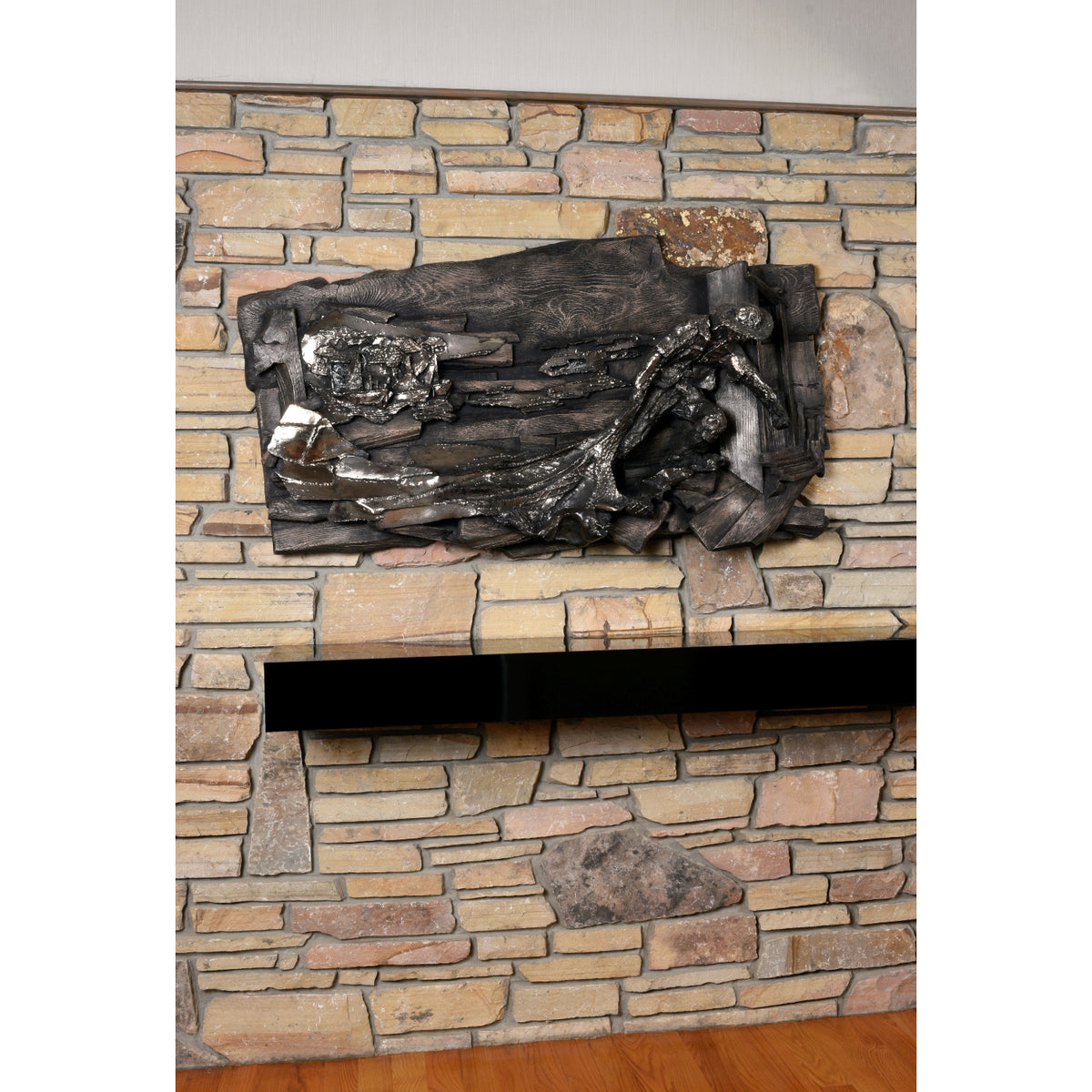 Vintage Finesse Originals Brutalistische Visser Wandsculptuur in Nautische Coastal Stijl