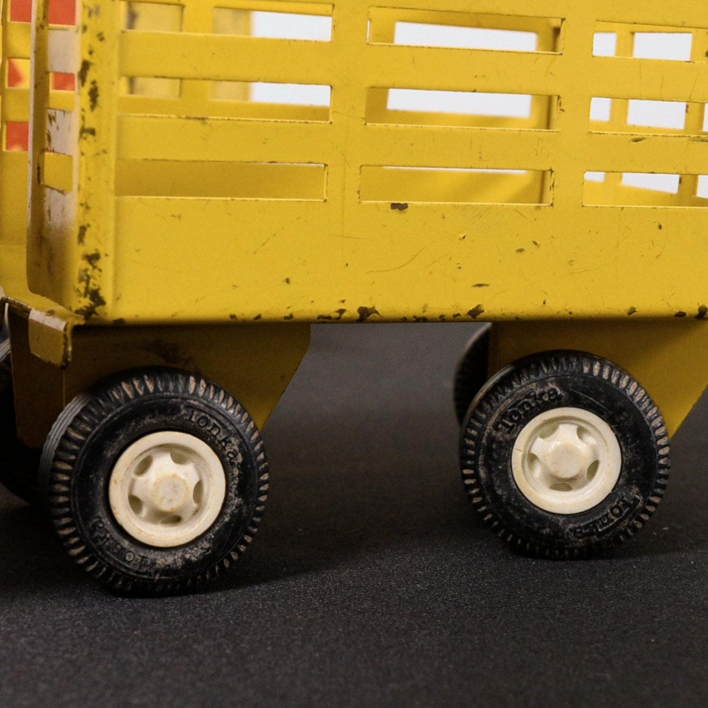 Tonka 1970s Metal Delivery Truck with Trailer and Extra Farm Trailer