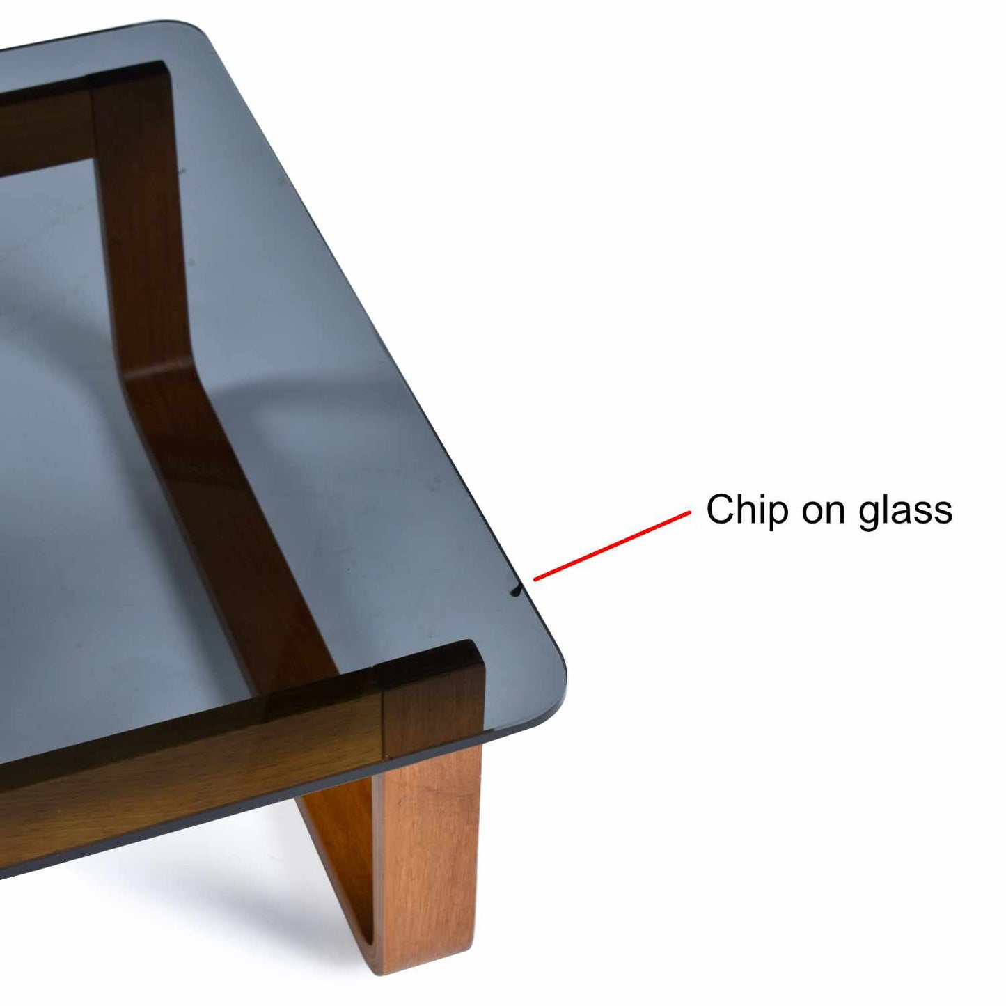 Vintage 1970s Minimalist Modern Frank Lowen for Tessa T4 Teak and Glass Square Side Table or Coffee Table