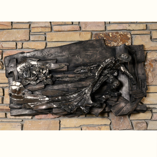 Vintage Finesse Originals Brutalist Fisherman Nautical Coastal Wall Sculpture