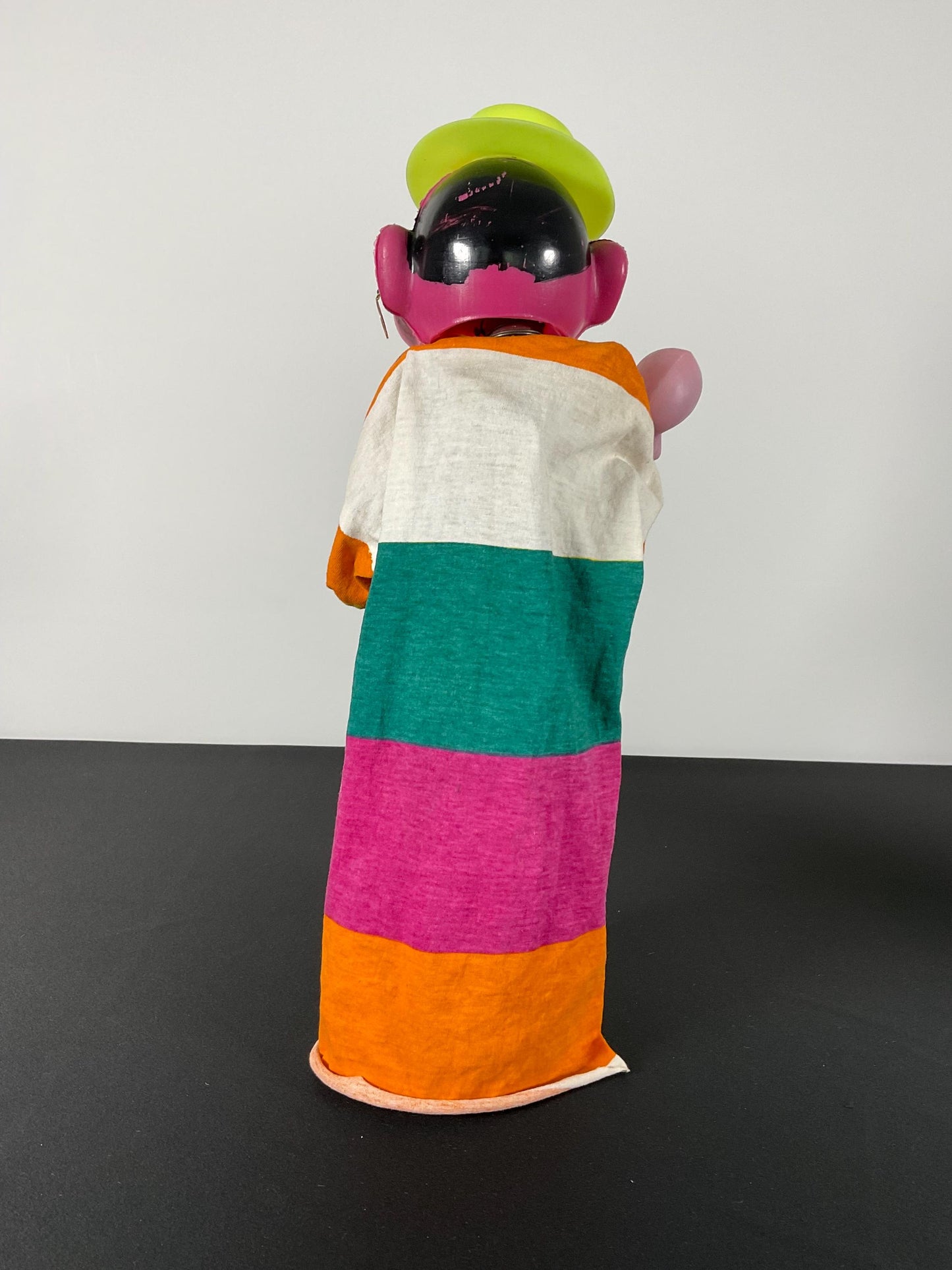 Pair of Vintage Boxing Hand Puppets Asian Man and Clown