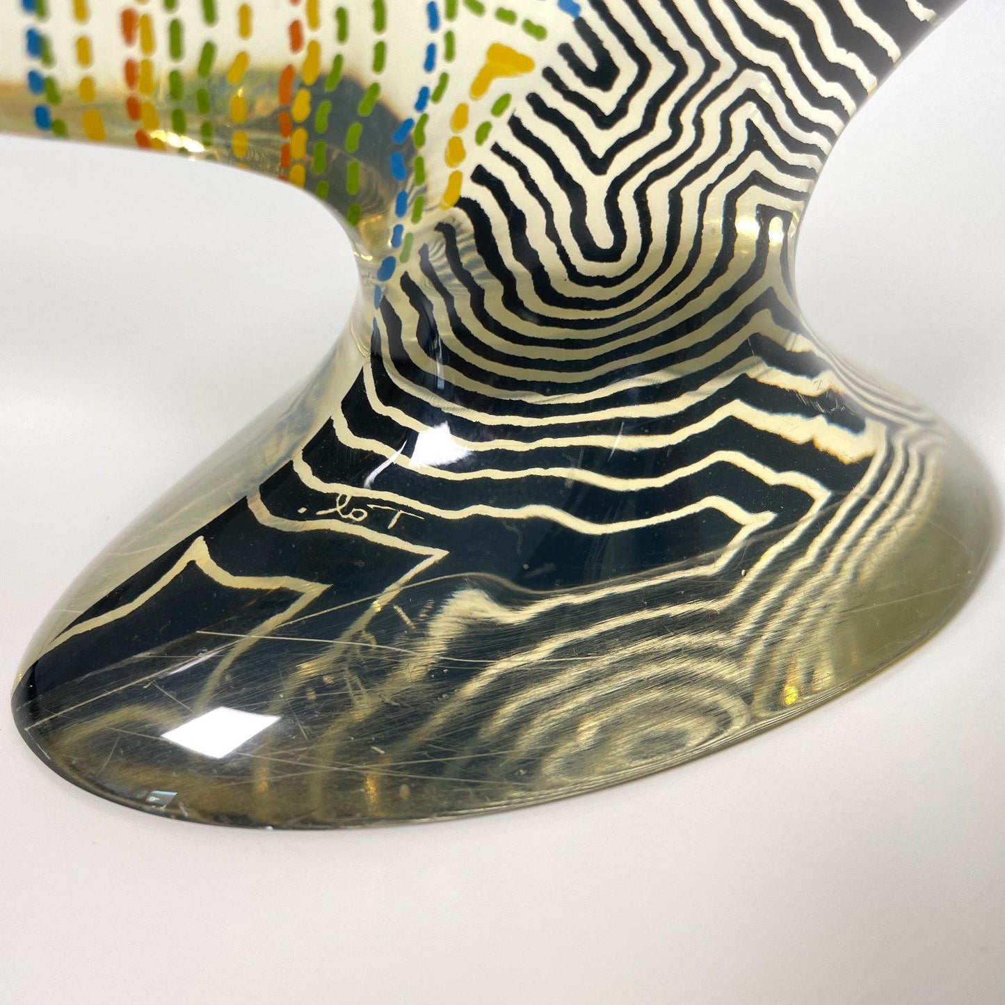 Abraham Palatnik Acrylic Rooster Haan Figurine