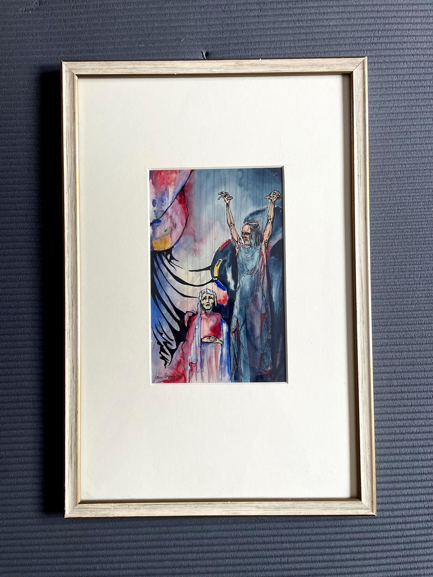 Original 1936 European Dutch Expressionist Signed Painting