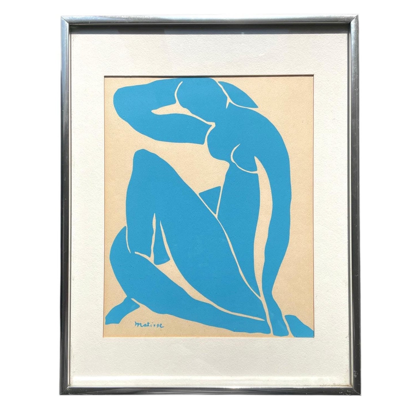 Vintage Henri Matisse Nu Bleu II Framed Print