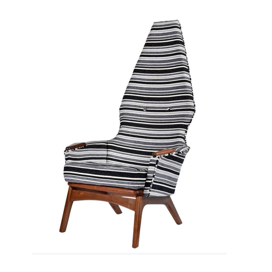 Restored Adrian Pearsall For Craft Associates 2056-C Highback Lounge Chair