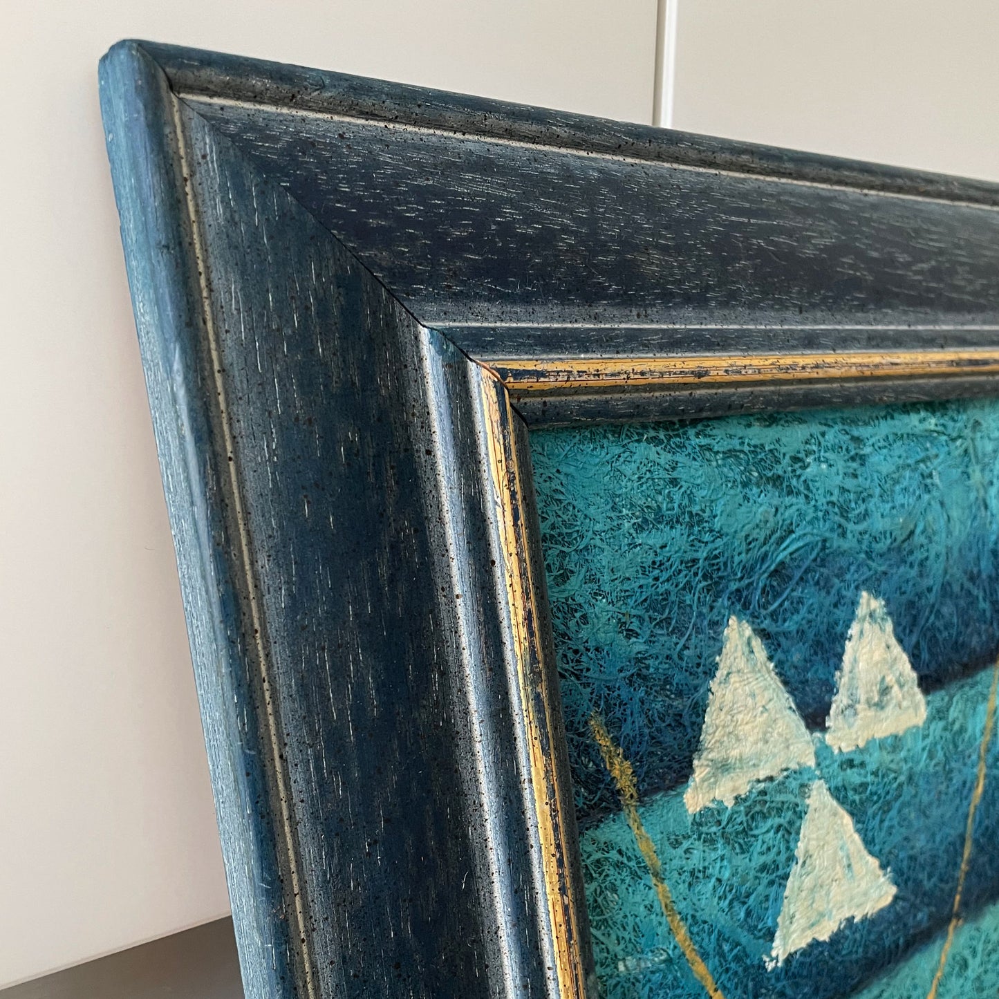 Twee schilderijen uit het midden van de 20e eeuw van B. Long