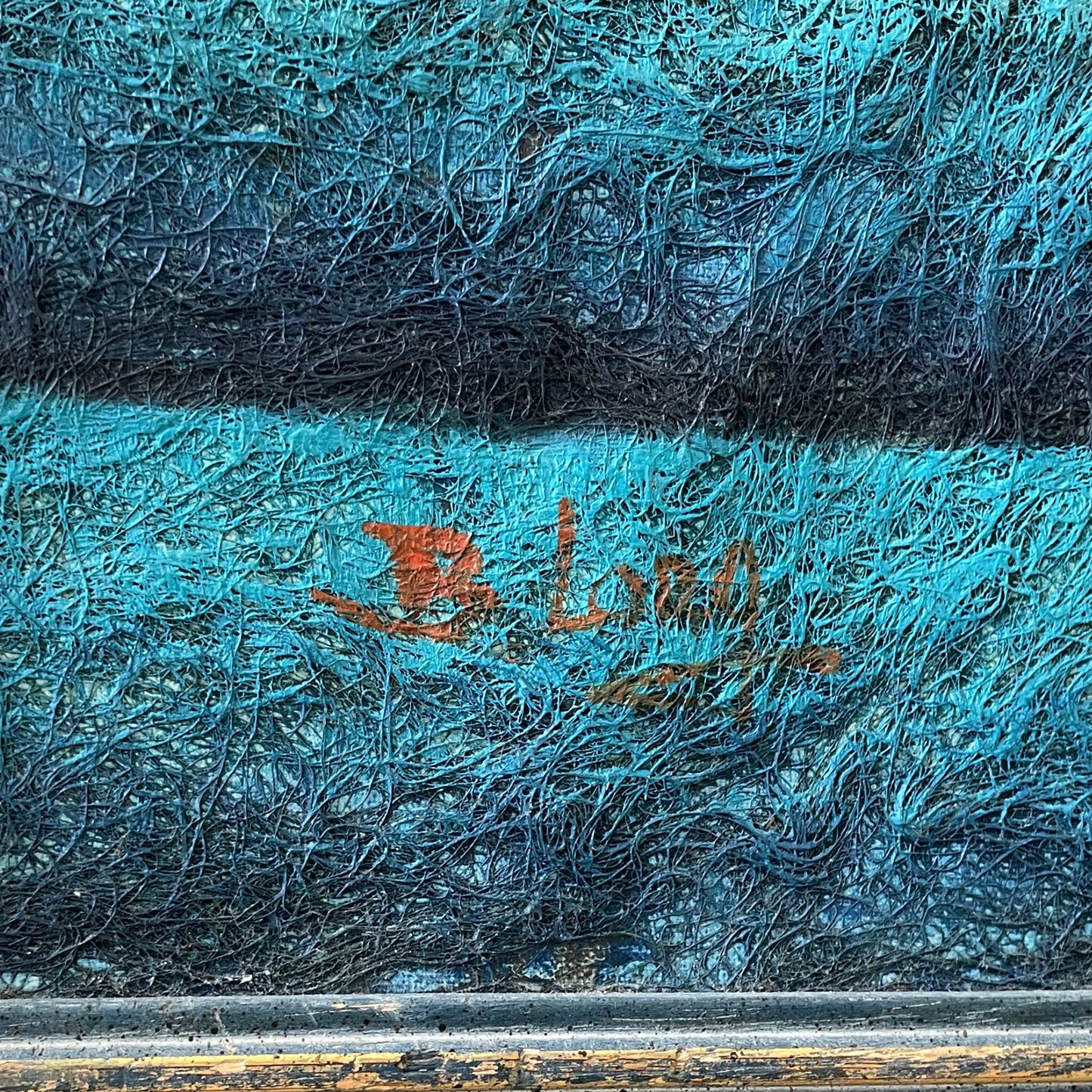 Twee schilderijen uit het midden van de 20e eeuw van B. Long