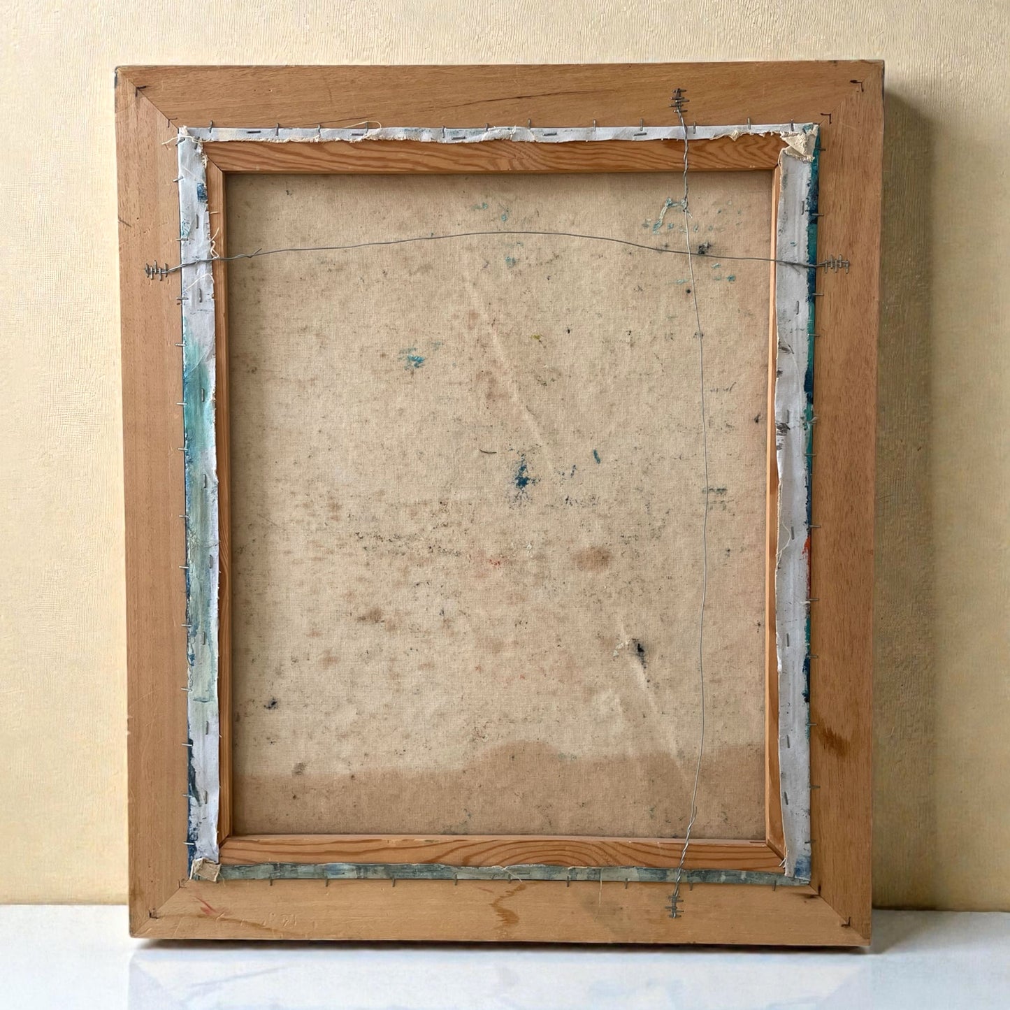 Twee schilderijen uit het midden van de 20e eeuw van B. Long