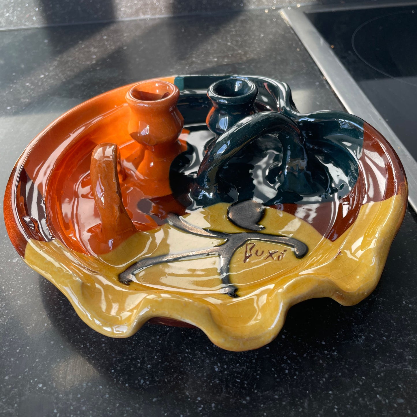 Thomas Buxo Multifunctionele Keramische Kandelaar Asbak Tapasschaaltjes