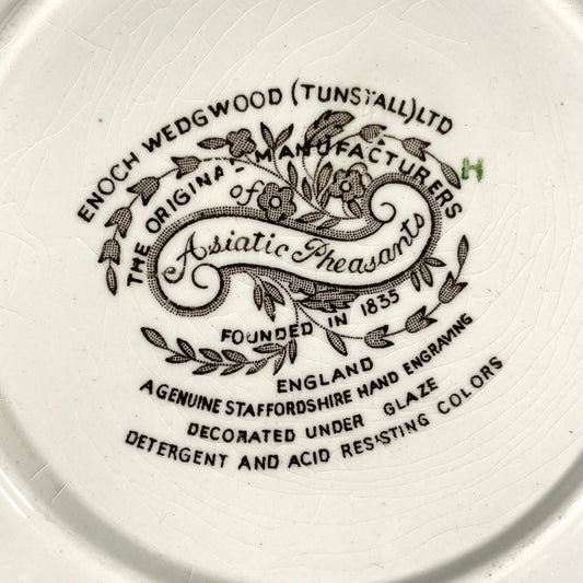 Wedgwood Fazanten Keramische Witte en Bruine Boterschaal
