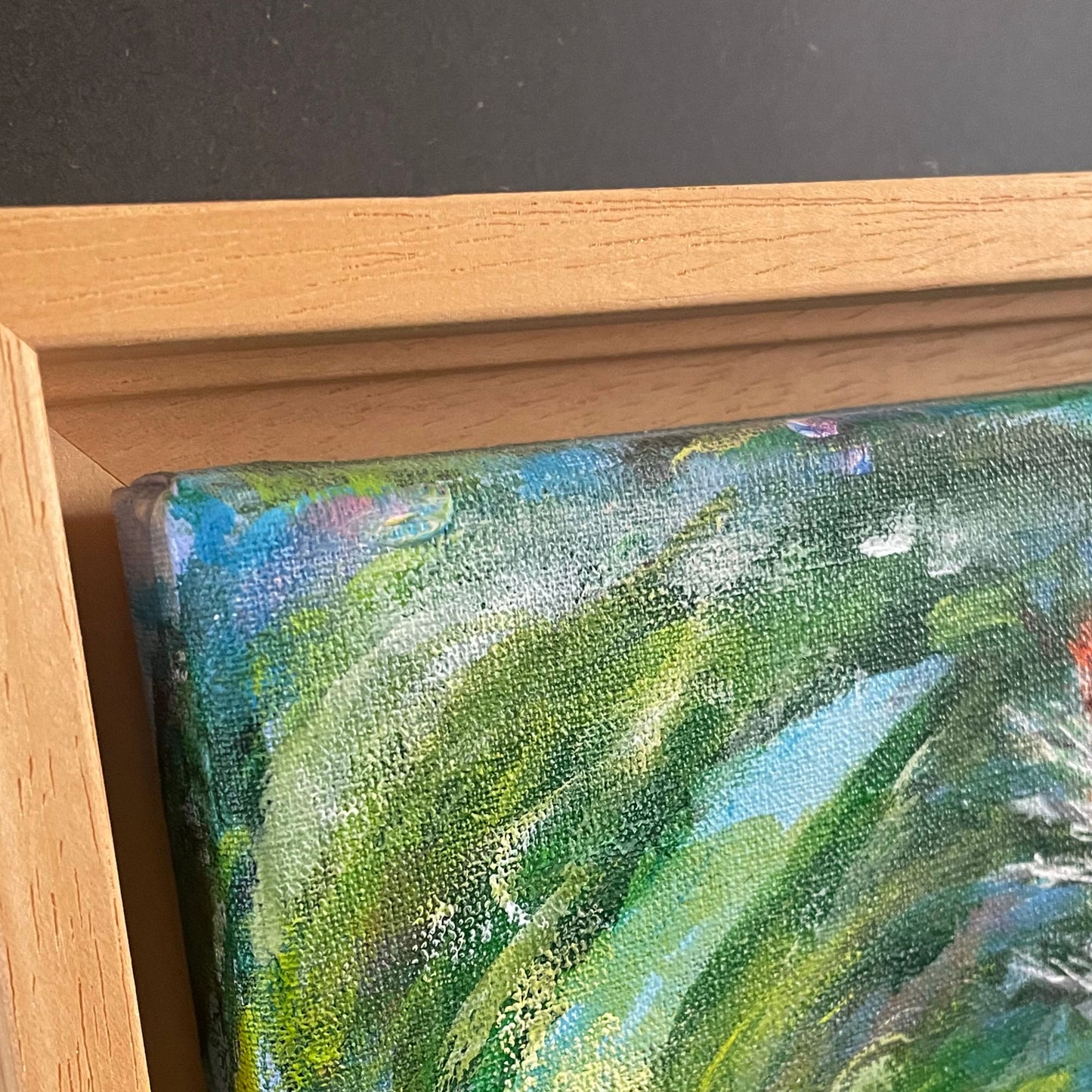 Oranje kat schilderij van de Nederlandse kunstenaar Irene van Genderen-van de Wilt