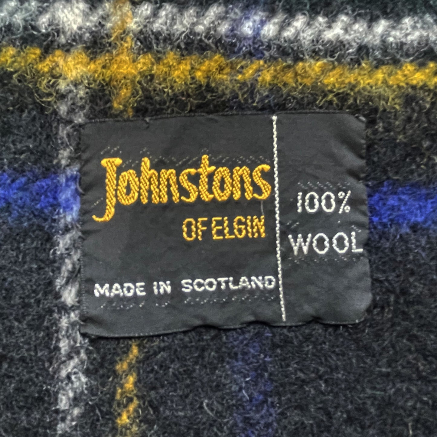 Johnston's of Elgin Scotland Luxe Plaid Tartan Deken van 100% Wol