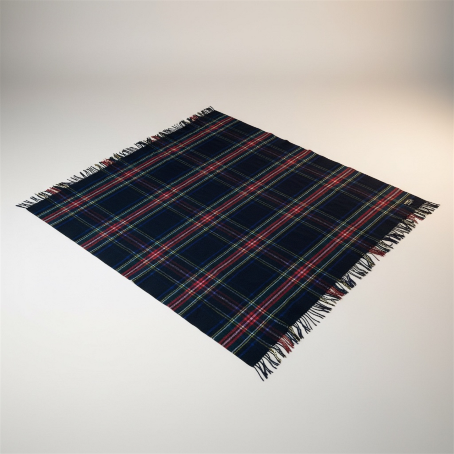 Johnston's of Elgin Scotland Luxe Plaid Tartan Deken van 100% Wol
