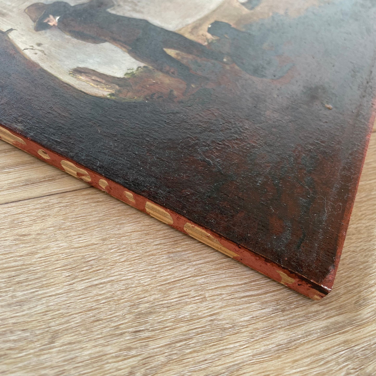 Reproductie van George Boellaard van het olieverfschilderij 'Grijze Paard' van Wouwermans