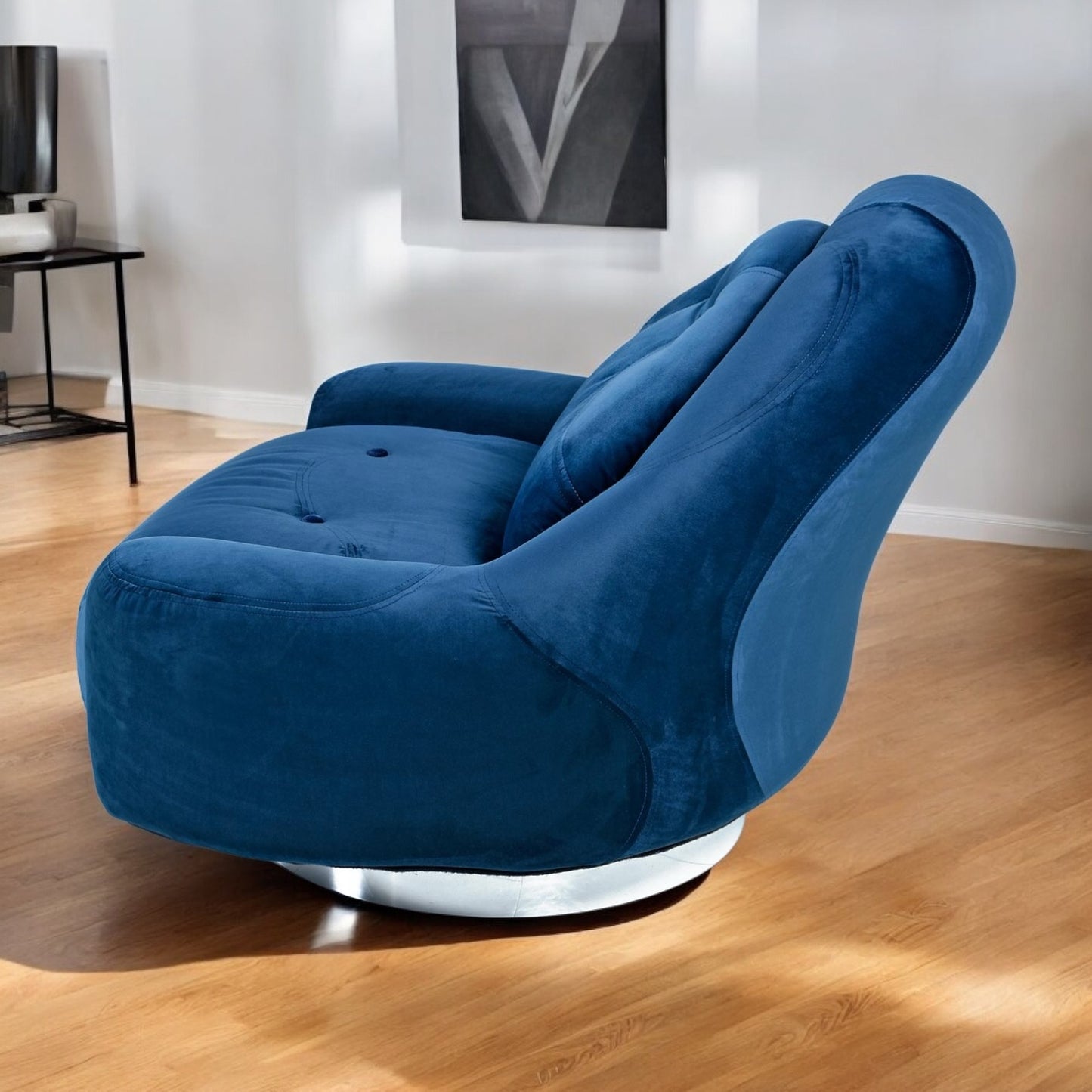 Guido Faleschini Nineteen-Laties Swivel Lounge Chair by Mariani for Pace