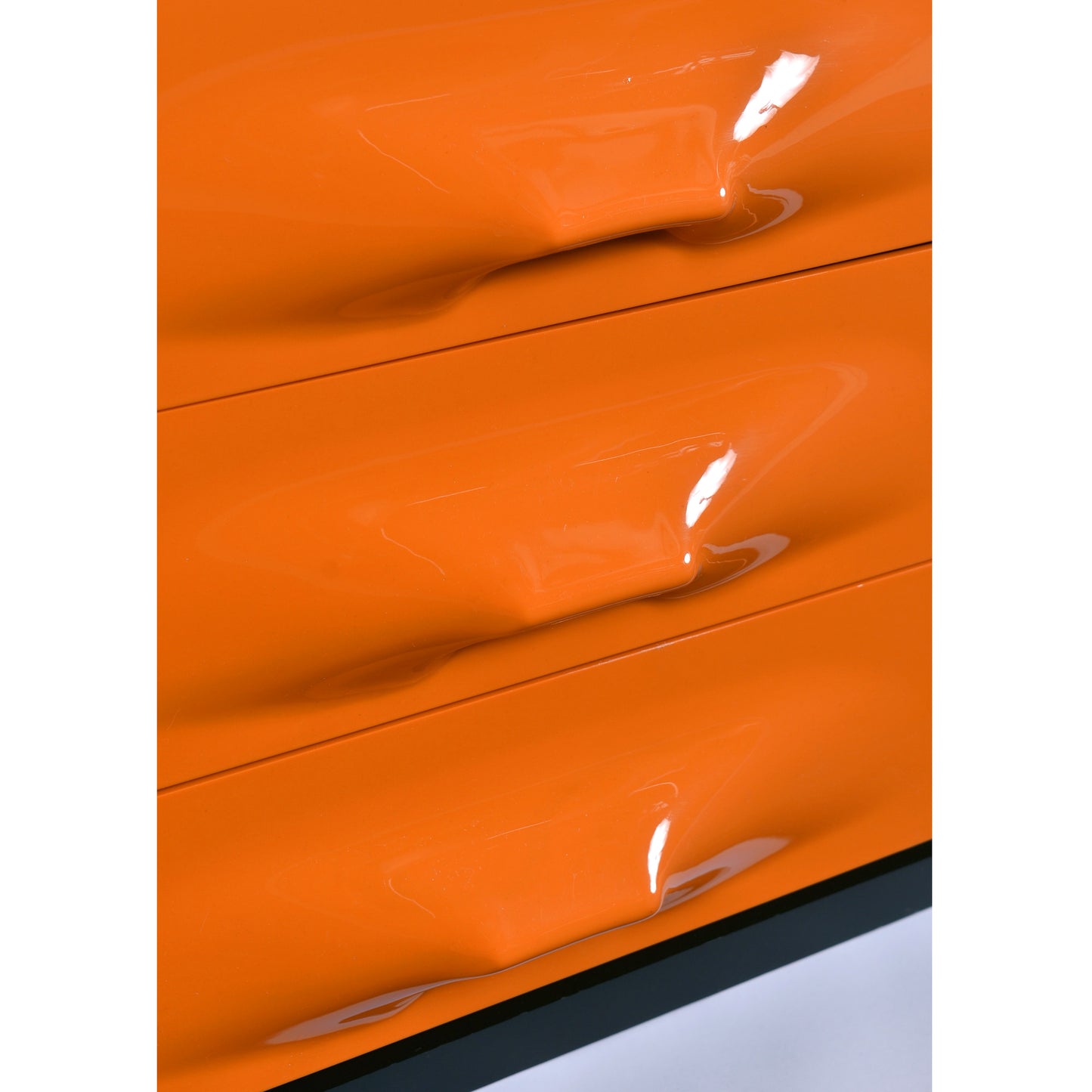 Restored Raymond Loewy Brown Orange and White DF-2000 TV Stand Credenza