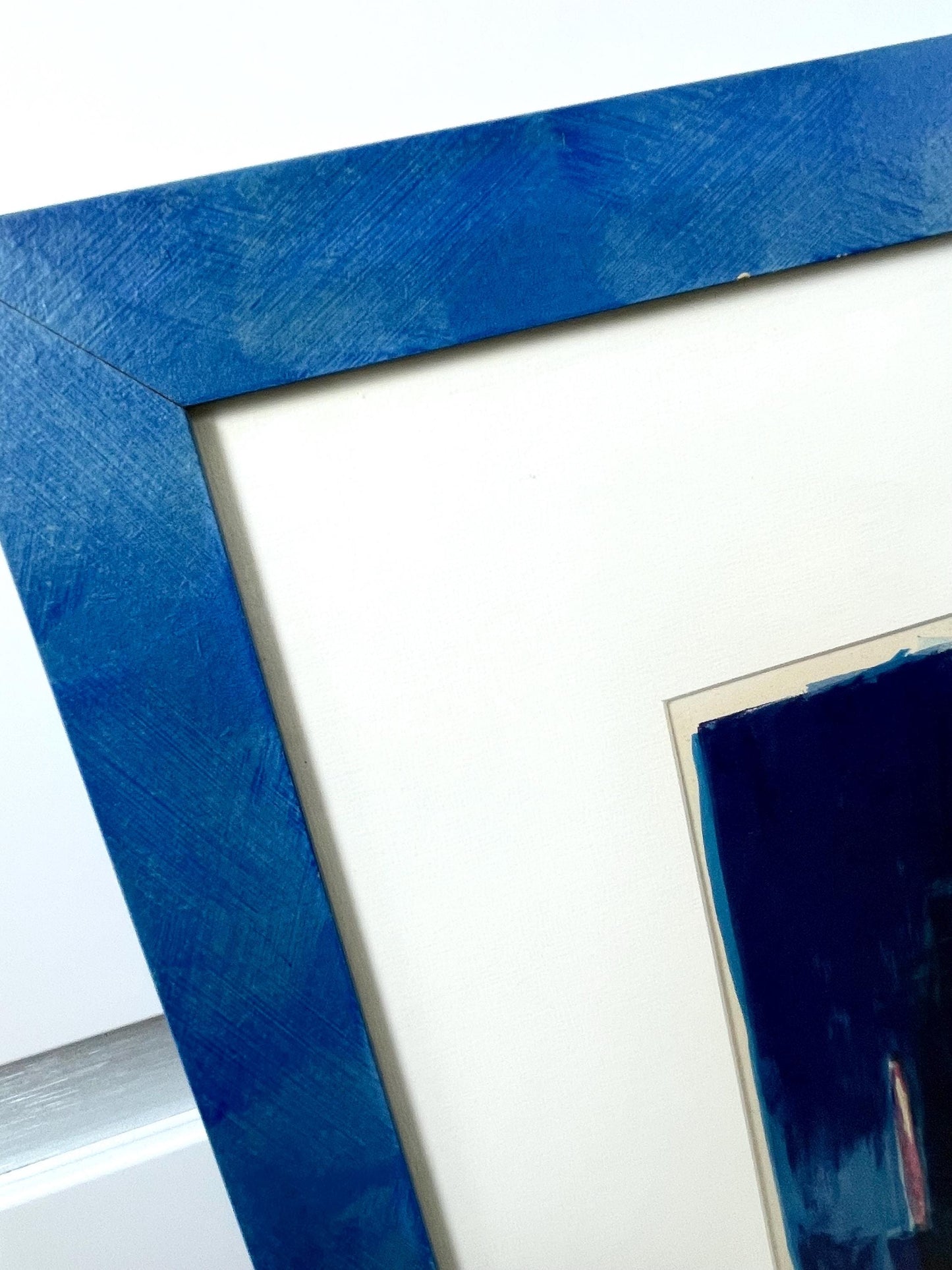 Tony Agostini Pencil Signed Limited Bouquet Au Vase Bleu Lithograph Custom Frame
