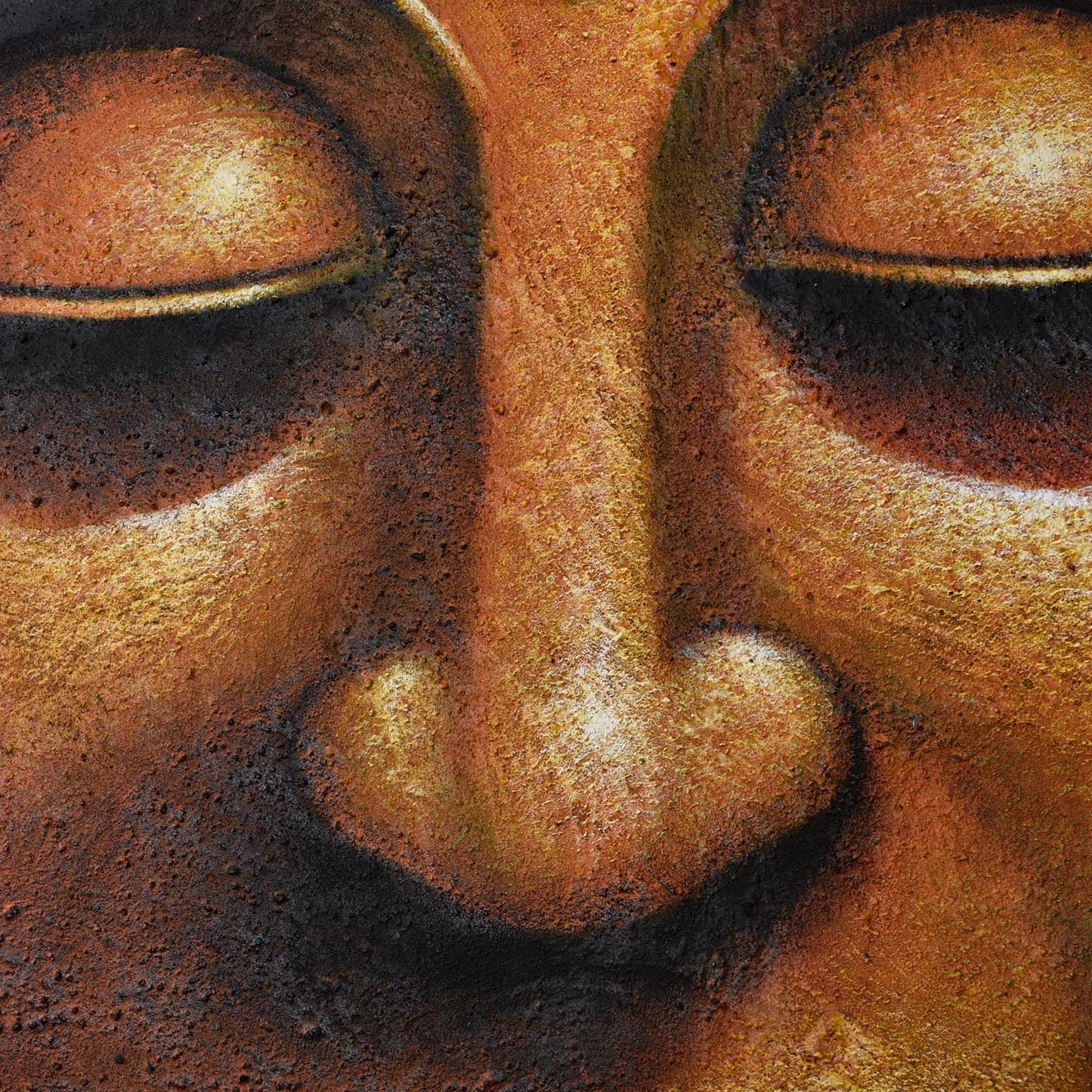 Large Textured Buddha Painting 2 Meters Tall