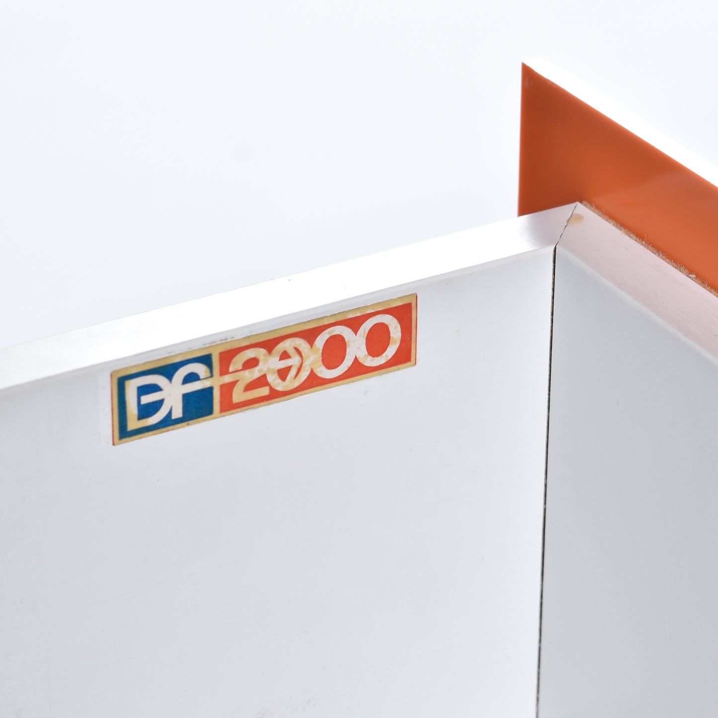 Restored Raymond Loewy Brown Orange and White DF-2000 TV Stand Credenza