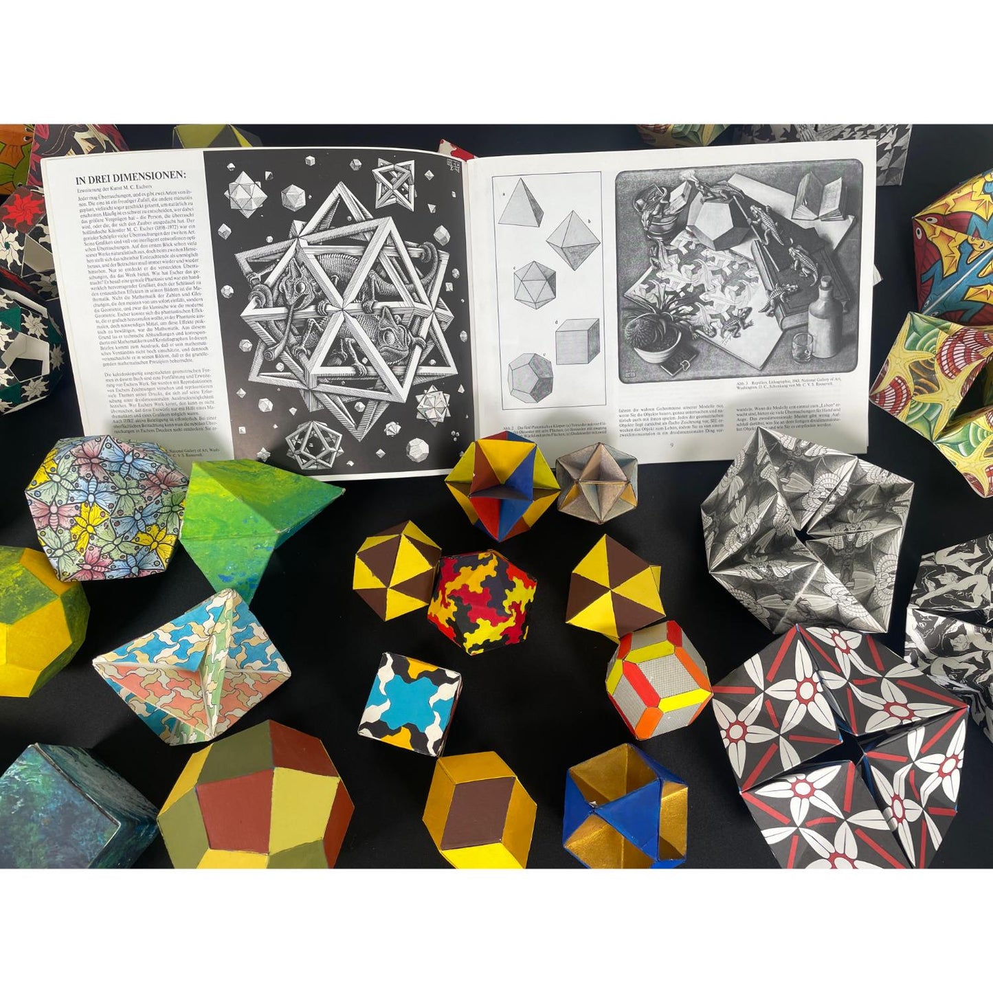 M.C Escher Kaleidozyklein Book with Origami Designs