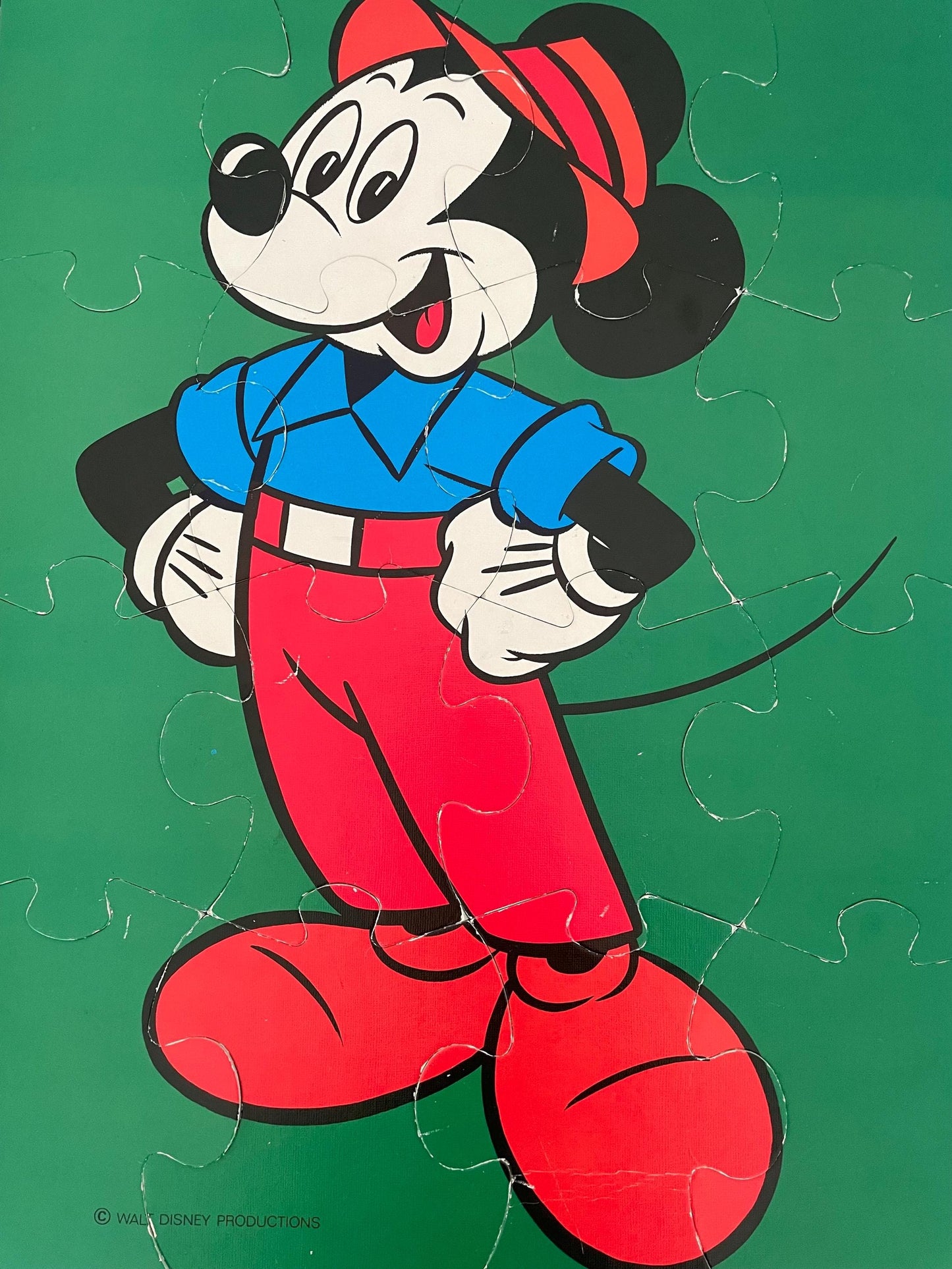 Vintage 1980s Mickey Mouse and Donald Duck Disney Puzzles Hema Vloer Puzzels
