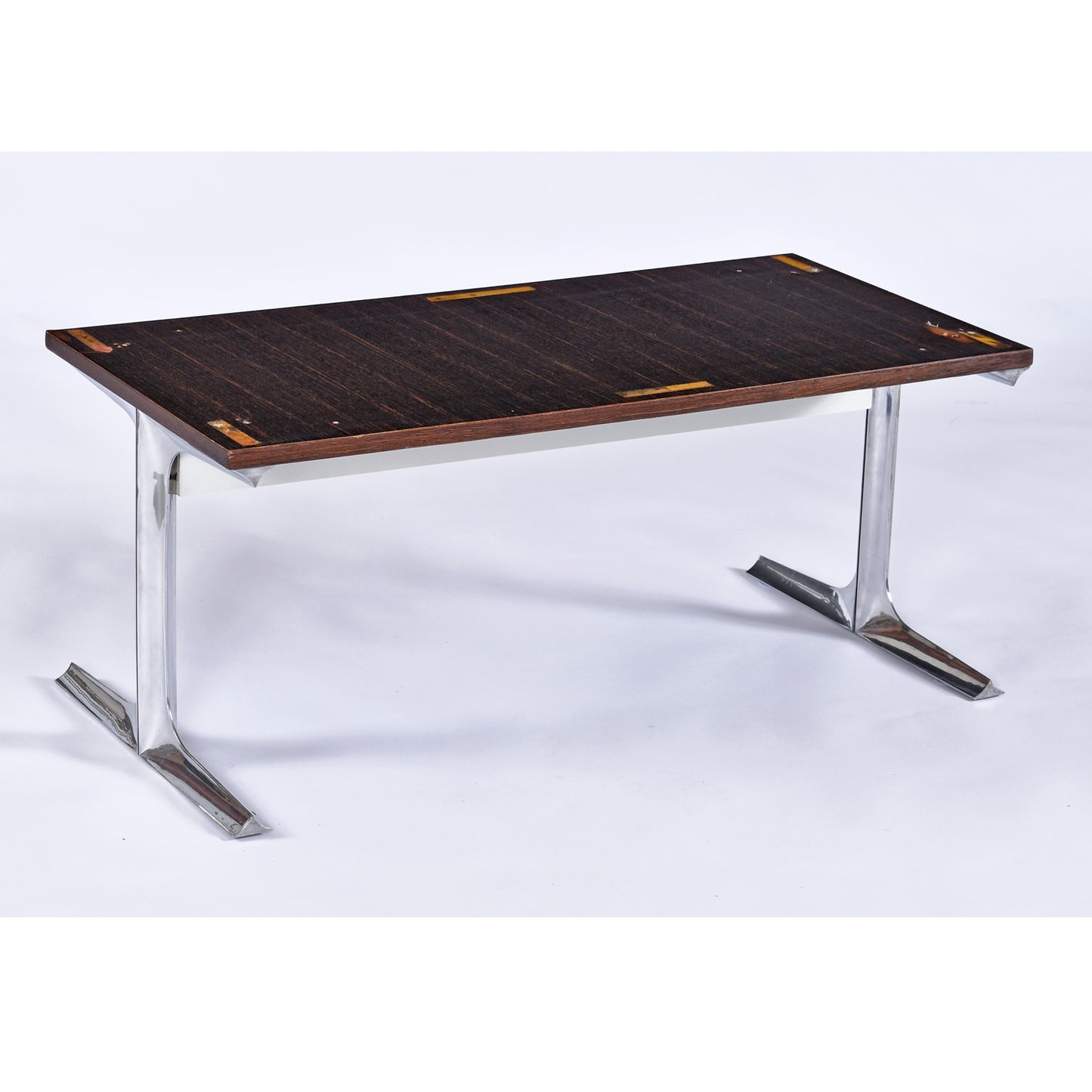 Raymond Loewy DF-2000 Chrome Red Plastic Drawer TV Stereo Console