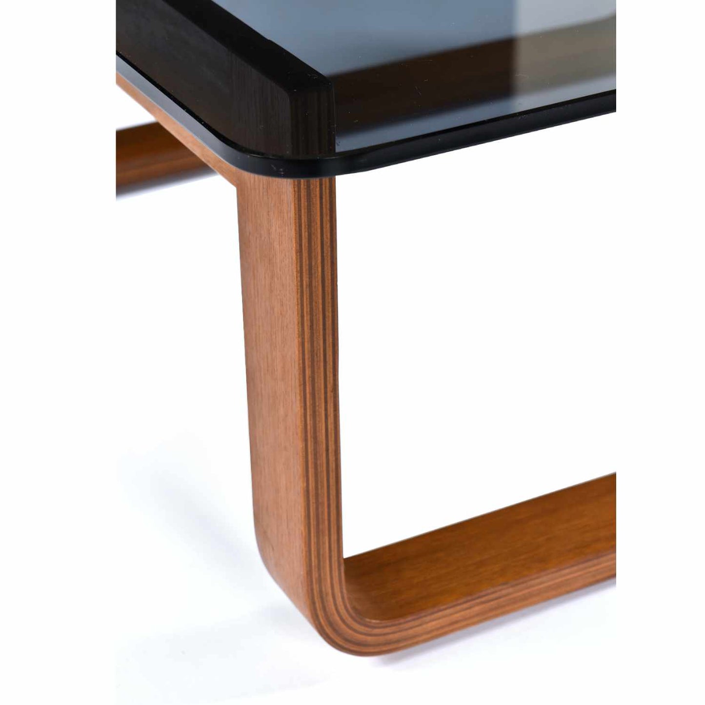Vintage 1970s Minimalist Modern Frank Lowen for Tessa T4 Teak and Glass Square Side Table or Coffee Table