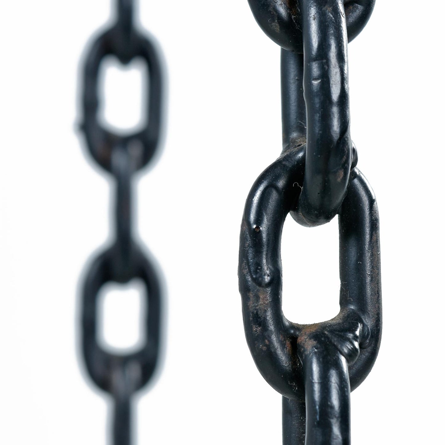 Pair of Gothic Iron Chain Link Free Standing Floor Candlesticks