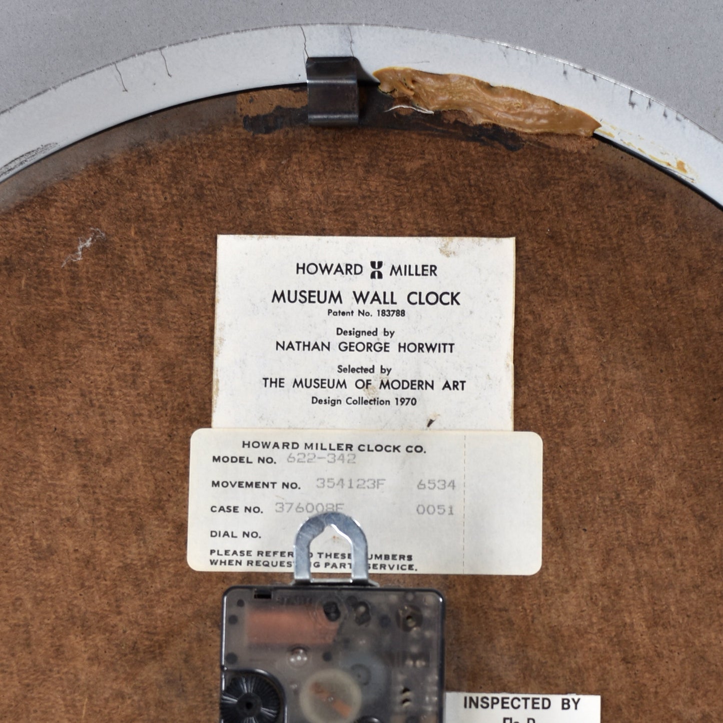 Restored Nathan George Howard Museum Wall Clock for Howard Miller