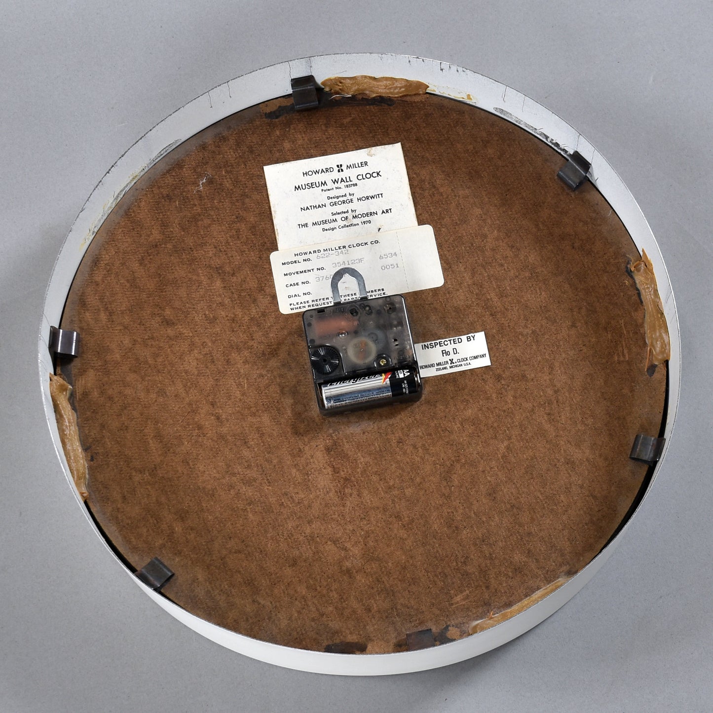 Restored Nathan George Howard Museum Wall Clock for Howard Miller